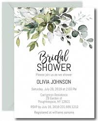 Greenery Bridal Shower Invitation In 2020 Winter Bridal Shower Invitations Bridal Shower Invitations Diy Bridal Shower Brunch