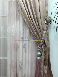 Jakar Dokuma Damask Desenli Fon Perde Pudra Pembe Koyu Bej Fon Perdeler Damask Perde