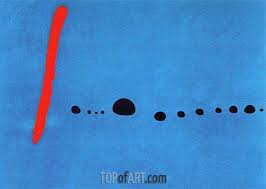 Sculpture and ceramics continued to interest him but in 1945 he returned to painting for the first time in years. Blau Ii Joan Miro Gemalde Reproduktion 15442 Topofart
