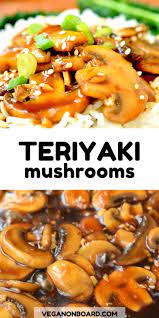 Quick Teriyaki Mushrooms Recipe Vegan Asian Recipes Mushroom Recipes Easy Vegan Dinner