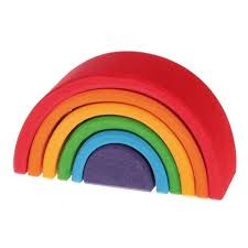 Arc En Ciel En Bois 6 Pieces Grimm S Jouet Et Loisir Enfant Arc En Ciel En Bois Jouets En Bois Grimm
