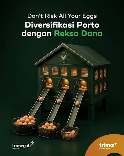 Jaga telurmu tetap utuh, jaga investasimu bertumbuh 🥚🌱 Pernah dengar  ucapan "Don't put all your eggs in one basket?" - Yup, dalam berinvestasi,  penting melakukan diversifikasi ke beberapa instrumen untuk meminimalisir  risiko