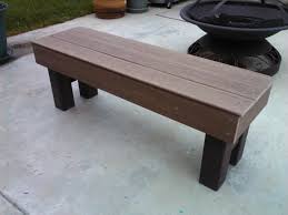 Built A Solid Bench From Leftover Pieces Of Composite Decking Easy Backyard Diy Composite Decking Diy Backyard Diy Projects