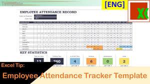 There is no need to record these days off on this record form. Eng Employee Attendance Tracker Template Free Excel Template By Microsoft Youtube