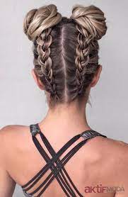 orgu topuz sac modelleri aktif moda modelleri natural hairstyles medium orgu sac in 2020 pretty braided hairstyles medium hair styles medium length hair styles