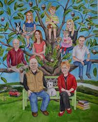 The best gifts for grandparents are presents that come from the heart, and that they'll always remember and absolutely love, no matter the occasion. Great 50th Anniversary Gift Idea For Parents Or Grandparents Custom Family Tree Portrait Art For A Couple Family Tree Gift Custom Family Tree Family Tree Art