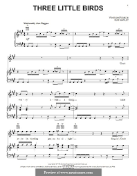 Aprenda a tocar a cifra de three little birds (bob marley) no cifra club. Three Little Birds By B Marley Sheet Music On Musicaneo