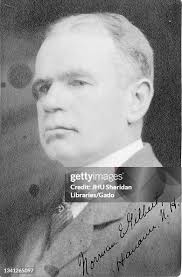 Shoulders up, signed, portrait of Norman Everett Gilbert, a physicist...  News Photo