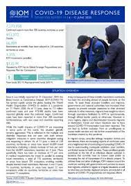 Death toll continues to rise as some states report record covid case numbers. Iom Covid 19 Response Situation Report 19 12 June 2020 Flow Monitoring