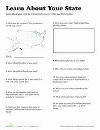 Learn about 4th grade social studies with free interactive flashcards. Learn About Your State Worksheet Education Com Social Studies Worksheets 3rd Grade Social Studies Social Studies Activities