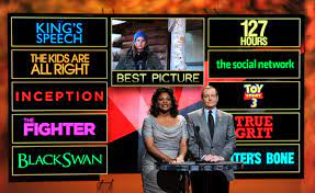 Beginning with the 94th academy awards (2021), the best picture category will return to a set 10 nominees, rather than a fluctuating number of nominations from year to year that we've seen since 2011. 2011 Oscar Nominations Full List Of Nominees 2011 01 25 08 27 00 Popsugar Entertainment