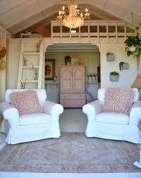 Shabby Chic She Shed Makeover Shed Decor Shed With Loft Shed Makeover