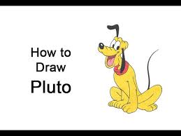 For the first step you need to draw a circle and the middle of your page and some guidelines for the shape of his head here is what it should look like. How To Draw Pluto Full Body Youtube