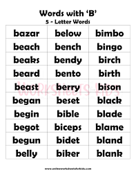Words starting with b · baby (noun) · bachelor's degree · back (verb) · backboard · background (noun) · backhand · backup (noun) · backward (adjective, adverb) . 5 Letter Words That Begins With B 2