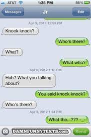 A love joke is a great thing to send to your significant other in the middle of the day. Knock Knock Jokes To Roast Someone