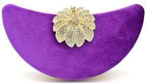 Toobacraft Party Purple Clutch Silver - Price in India | Flipkart.com
