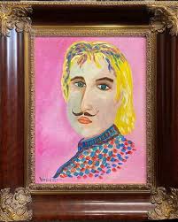 Original Oil By Tony Ricks "african King & Queen"