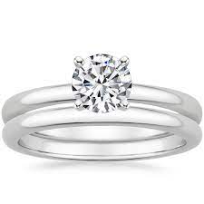 18k White Gold 2mm Comfort Fit Ring Brilliant Earth Rings Classic Engagement Ring Solitaire Engagement Rings Platinum