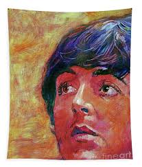 Beatle Paul Tapestry by David Lloyd Glover
