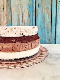 Prep this ice cream sandwich cake in 5 minutes! Meringue Topped Layered Ice Cream Birthday Cake Simple Bites