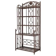 Free shipping on prime eligible orders. Indoor Outdoor Wrought Iron Bakers Rack 5 Shelf Plant Stand In Bronze Fastfurnishings Com