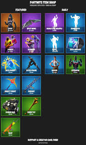 The content rotates on a daily basis. Fnbr Co Fortnite Cosmetics On Twitter Fortnite Item Shop For February 26th 2020 Https T Co Nxpckxvf21 Use Creator Code Fnbr If You D Like To Support Us Epicpartner Https T Co Icz8w7ehs0