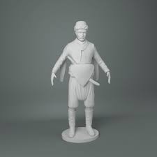 Zeybek 35 Cm Sculpture 3d Model Max Obj Stl Ztl Mtl 1 3d Model 3d Printable Models Sculpture