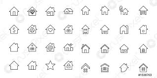 Aufgrund von betriebsferien ist unser restaurant vom 26. Haus Symbol Set Vektor Illustration Weisser Hintergrund Stock Vektorgrafi Crushpixel