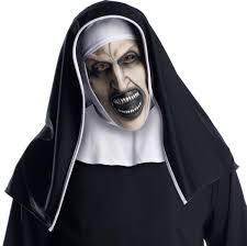 If the nun didn't send shivers down your spine with her first appearance in the conjuring 2, she's back to give you nightmares in her own movie, the nun. The Nun Movie Adult 3 4 Costume Mask W Headpiece Free Shipping Toynk Toys