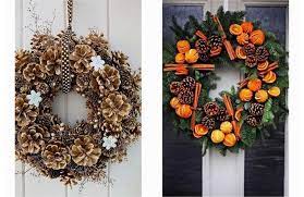 Chez aquarelle, vous trouverez un kit couronne green diy comprenant une belle couronne naturelle de sapin et des accessoires surprises comme des pommes de pin, des bâtons. Diy 7 Idees Pour Une Couronne De Noel Qui En Jette Depuis Mon Hamac