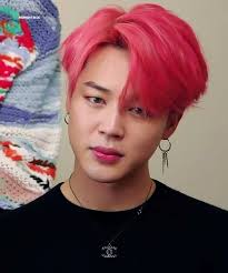 Pink Hair In 2020 Jimin Pink Hair Bts Jimin Pink Hair