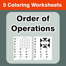 On these very basic order of operations worksheets and task cards, expressions and equations have no parenthesis and no exponents. Order Of Operations Coloring Worksheets Teaching Resources