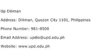 This account is managed by the up diliman office of the vice chan. Up Diliman Address Contact Number Of Up Diliman