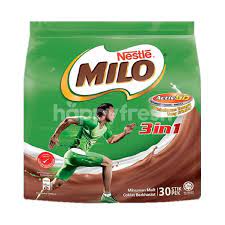 Each cup of milo® has the natural goodness of barley malt, milk, cocoa, 6 vitamins and 3 minerals, plus only ~1 teaspoon of added sugar. Buy Nestle Milo Activ Go 3 In 1 Chocolate Malt Drink 30pcs X 33g At Tmc Bangsar Happyfresh Bangsar