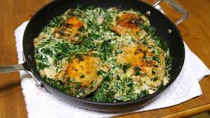 These easy chicken thigh recipes will liven up your dinner table. Pan Roasted Chicken Thighs And Creamed Spinach Hangry Woman