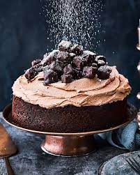 Chocolate Gingerbread Christmas Cake Recipe Delicious Magazine Recipe Christmas Cake Recipes Gingerbread Cake Cake Decorating