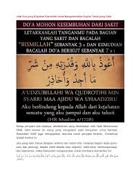 Setiap orang pasti pernah sakit, baik orang kaya ataupun orang miskin. Doa Rasulullah Untuk Menyembuhkan Bagian Tubuh Yang Sakit