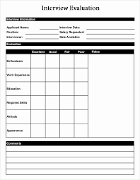The big day has arrived, and you're ready to shine in front of the interviewing committee. Employee Interview Evaluation Form New Interview Assessment Form Template Interview Evaluation Evaluation Form Evaluation Employee Evaluation Form