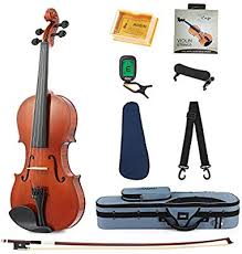 Eastar Eva 1 Full Size 4 4 Violin Set For Beginner Student With Hard Case Rosin Shoulder Rest Bow Clip On Tuner And Extra Strings