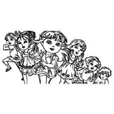 Dora has a magic bracelet and together with her friends alana, emma, naiya, kate, and pablo, they experience exciting adventures. Dora Coloring Pages Free Printables Momjunction