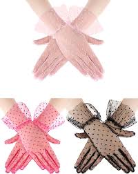Amazon.com: 3 Pairs 1920s Costume Accessories for Women Halloween Tea Party Lace  Gloves Polka Dot Mesh Elegant Vintage Wedding Glove(Black, Rose Red, Pink)  : Clothing, Shoes & Jewelry