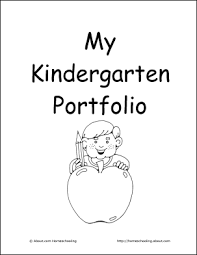 Kindergarten Portfolio Free Printable Kindergarten Portfolio Kindergarten Books Homeschool Portfolio