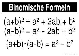 Die erste binomische formel besagt. Binomische Formeln Gratis Mathematik Geometrie Lernplakat Wissens Poster 8500 Kostenlose Lernhilfen Allgemeinbildung Ch