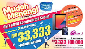 So total cash back u will get including the bhp loyalty card is 5% + 2% + 0.8% = 7.8%. Spend Rm30 At Bhpetrol To Win Cash Epoints And Prizes