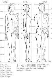Female Proportion Chart By Kazitaz In 2019 Drawing Lessons