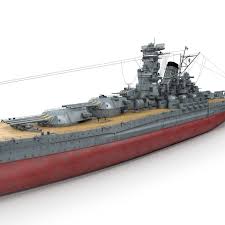 3d Japanese Battleship Yamato Model Battleship Yamato Battleship Yamato Class Battleship