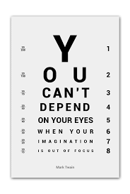 Alter Ego Mark Twain Imagination Inspiring Eye Chart
