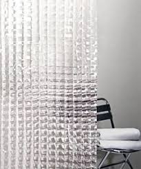Cubic Clear Shower Curtain Vinyl Shower Curtains Curtains Shower Curtain