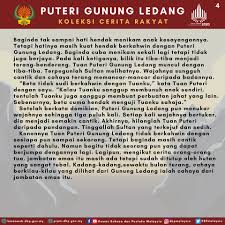 Pandangan kisah puteri gunung ledang dari tokoh sejarah. Mrsm Besut Koleksi Cerita Rakyat Puteri Gunung Ledang Facebook