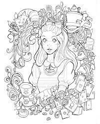 Later, more than one film based on its plot was shot. Alice In Wonderland Lineart By Namtia On Deviantart Disney Princess Coloring Pages Coloring Pages Tattoo Coloring Book